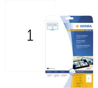 Herma 4909 Etiquette universelles 210 x 297 mm papier, brillant blanc 25 pc(s) fixation permanente imprimante laser, photocopieuse, imprimante laser couleur,