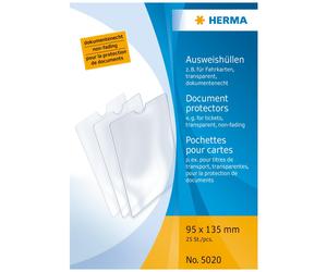 Herma 5020 Protecteur De Feuilles 95 X 137 Mm Polypropylène (Pp) 25 Pièces