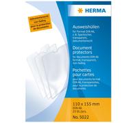 HERMA - Lot de 25 - étui 110 x 155 mm, pour livret d'épargne en polypropylène en paquet de 25 pièces -5022 G