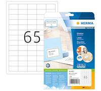 Herma 5027 Étiquettes 38,1 x 21,2 Premium A4 1625 pièces Blanc