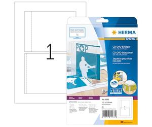 Herma 5036 Jaquette pour boîtier standard de CD 151 x 118 A4 Blanc