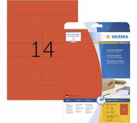 Herma 5059 Etiquette universelles 105 x 42.3 mm papier rouge 280 pc(s) fixation permanente imprimant