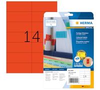 Herma 5059 Étiquettes 105 x 42,3 A4 280 pièces Rouge