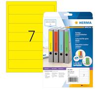 Herma 5091 Étiquettes classeur 192 x 38 A4 140 pièces Jaune