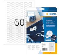 Herma 5116 Étiquettes de bijouterie opaques 49 x 10 A4 Blanc