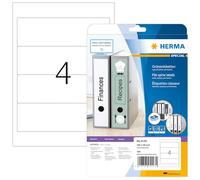 Herma 5123 Étiquettes classeur 192 x 59 A4 100 pièces Blanc
