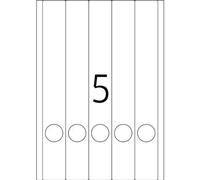 Herma 5130 Étiquettes Classeur 38 X 297 A4 125 Pièces Blanc