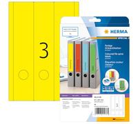 Herma 5136 Étiquettes classeur 61 x 297 A4 60 pièces Jaune