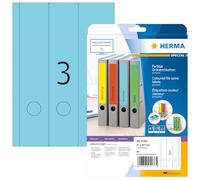 HERMA Special - Papier - mat - auto-adhésif permanent - bleu - 61 x 297 mm 60 étiquette(s) (20 feuille(s) x 3) étiquettes de dossiers opaques G