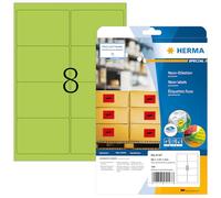 Herma 5147 Étiquettes 99,1 x 67,7 A4 160 pièces Vert fluo
