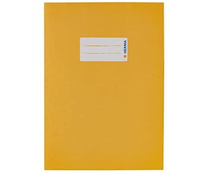 HERMA 5511 Lot de 10 cahiers en papier recy t couleurs riches au format A5 Jaune