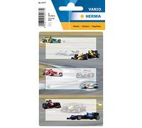 HERMA 5577 Lot de 6 étiquettes autocollantes lignées pour livres d'école, enfants, filles, garçons, multicolores, 76 x 35 mm