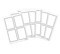 HERMA 5713 Lot de 24 étiquettes autocollantes pour livre - 40 x 55 mm - Avec bord gris neutre - Pour l'école, les enfants, les filles, les garçons - Blanches