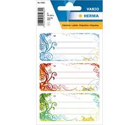 HERMA 5982 Lot de 9 étiquettes autocollantes lignées pour livre d'école, enfants, filles, garçons, multicolores, 76 x 35 mm