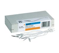 HERMA 6800 fils et goupilles (longueur du fil env. 8 cm) pour étiquettes suspendues, étiquettes de marchandises, étiquettes de remorque, étiquettes de prix, 1000 fils doubles avec goupille en métal