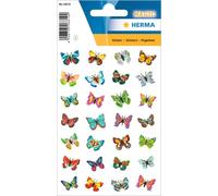 Herma 6819 Glitter Film Stickers for Children, Butterflies (32 Stickers, Foil, G