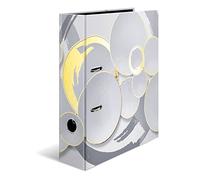HERMA 7014 Classeur DIN A4 brillant Circles, 7 cm de large, carton solide, impression extérieure colorée avec finition en film de qualité supérieure, classeur à anneaux, classeur à levier
