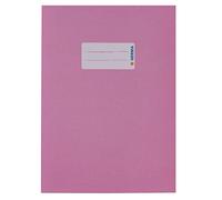HERMA 7030 Protège-cahier en papier recyclé aux couleurs riches et vives Format A5 avec zone d'étiquetage Rose