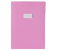 HERMA 7048 Protège-cahier, format A4, en papier rose, avec champ d'inscription, en papier extrêmement résistant et couleurs riches, pour cahiers d'école, colorées