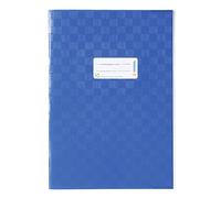 Herma - 7443 - protège cahier en plastique A4 avec revêtement velours 4 recouvert de structure libérienne - bleu foncé - 1 pièce