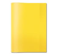 HERMA Protège-cahiers 7481 A5 – jaune transparent, film polypropylène résistant, facile à nettoyer