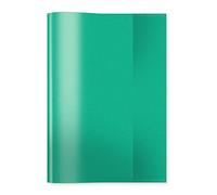 HERMA 7485 Protège-cahier A5 vert transparent en film polypropylène résistant et facile à nettoyer, protège-cahier transparent pour cahiers d'école, couleur