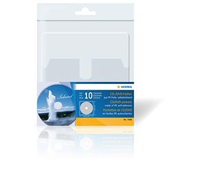 Herma 7688 Lot de 10 pochettes pour CD/DVD 129 x 130 mm