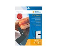 Herma 7785 Pack De 10 Pochettes Pour Photos 100 X 150 Mm Orientation Portrait (Noir) (Import Allemagne)