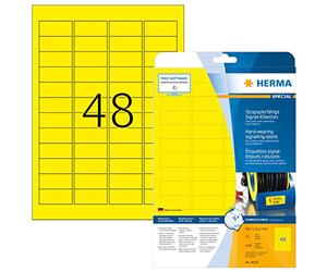 Herma 8030 Etiquettes 45.7 x 21.2 mm Jaune