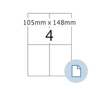 Etiquette universelle DATAPRINT, 105 x 148,5 mm, blanc