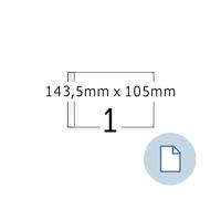 Herma 8492 d'étiquettes universelles dataprint, 145,5 x 105 mm, blanc