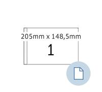 Herma 8493 d'étiquettes universelles dataprint, 205 x 148,5 mm, weiá