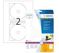 Herma Étiquettes Maxi de CD 8624 – diamètre 116 mm – A4, 20 pièces, blanc