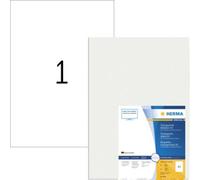 Herma 8694 Etiquette plastique 297 x 420 mm film, brillant transparent 50 pc(s) fixation permanente imprimante laser, imprimante