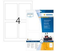 Herma 8882 Étiquettes de bouteilles brillant 90 x 120 A4 jet d'encre 40 pièces Blanc