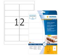 Herma 9533 Étiquettes film adhésif outdoor 99,1 x 42,3 A4 LaserCopy 120 pièces Blanc