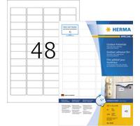 Herma 9536 Etiquette plastique 45.7 x 21.2 mm film, mat blanc 1920 pc(s) fixation extra-forte imprimante laser, imprimante laser