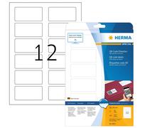 HERMA 9643 Self Adhesive QR Code Labels, 12 Labels per A4 Sheet, 25 Sheets, 80 x