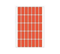 HERMA - Adhésif permanent - rouge - 12 x 30 mm 1120 étiquette(s) (32 feuille(s) x 35 étiquettes