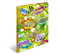 HERMA Artline Comics 19375 Chemise en plastique solide avec rabats intérieurs imprimés Format A4