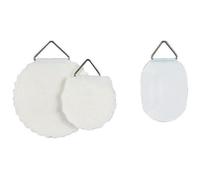 HERMA attaches pour photos Ø45 mm blanches, crochet métal, lot de 6