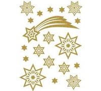Herma Autocollants de Noël Étoiles + Comètes MAGIC 3726 pailletés