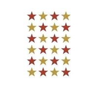 Herma Autocollants de Noël Magic 3732 – Étoiles pailletées brillantes – Feuille 24 pièces Or
