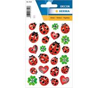 HERMA Autocollant décoratif « Coccinelle » argenté