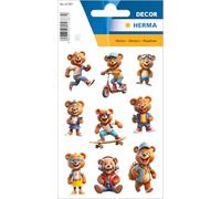 HERMA Autocollant ours en peluche pour enfants et tout-petits - Avec motif ours - Pour album photo, scrapbooking, album photo, cadeau d'anniversaire, lettres, bricolage