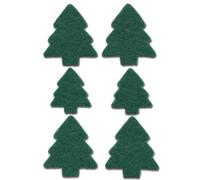 HERMA autocollants de Noël DECOR "Arbre de Noël" feutre vert 1 feuille à 6 étiquettes