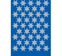 HERMA autocollants de Noël DECOR "étoiles" 14 mm argenté 3 feuilles à 41 autocollants
