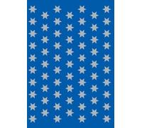 HERMA autocollants de Noël DECOR "étoiles" 8 mm argenté 3 feuilles à 67 autocollants