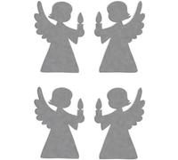 HERMA autocollants de Noël DECOR feutre "ange" argenté 1 feuille à 4 étiquettes