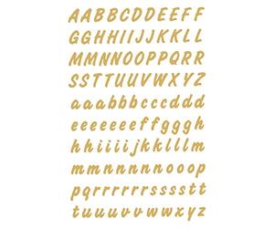 HERMA Autocollants lettres A-Z, film résistant aux intempéries, or, vous recevrez 1 pièce de 2 feuilles